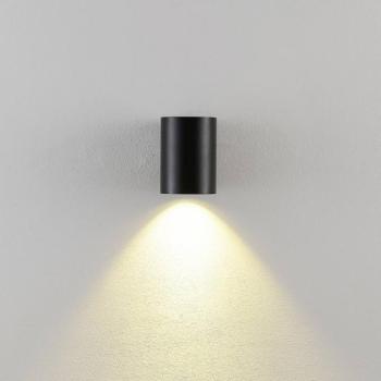 Kültéri fali lámpa CAN, fekete, 1 izzó, Ø 8 cm IP65 fém GU10 kép