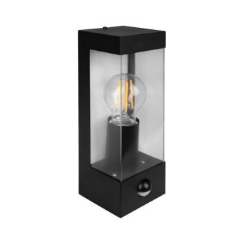 Kültéri fali lámpa mozgásérzékelővel 1xE27/15W/230V IP44 fekete OUTD. WALL LIGHT E27 XD PC PIR kép