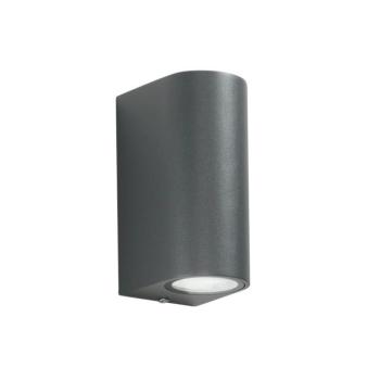 Külteri fali lámpa ONE, antracit Magasság 13 cm Fém IP54, 2 izzós. kép