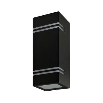 Kültéri fali lámpa QUAZAR7 2xGU10/11W/230V IP44 fekete KTLOQZ7CZ kép