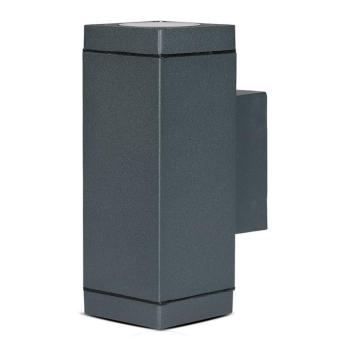 Kültéri fali lámpatest, 2XGU10, sötétszürke, IP44, V-TAC, 8627 kép