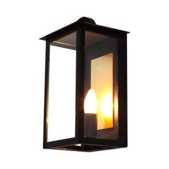 Kültéri fali lámpatest, E14, fekete, IP65, V-TAC, 10561