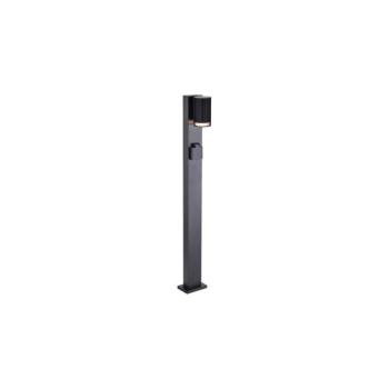 Kültéri lámpa SCHUKO aljzattal 1x GU10/10W/230V IP44 80 cm fekete 24310 kép