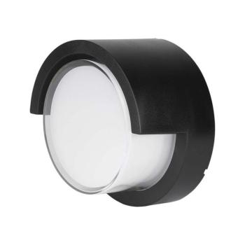 Kültéri LED fali lámpa, 12w, 3000K, meleg fehér, 1155lm, 120°, fekete, CRI>80, IP65, V-TAC, 218537 kép