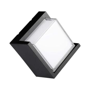 Kültéri LED fali lámpa, 12w, 3000K, meleg fehér, 1160lm, 120°, fekete, CRI>80, IP65, V-TAC, 218539 kép