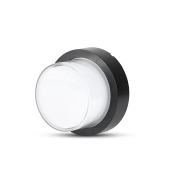 Kültéri LED fali lámpa, 12w, 3000K, meleg fehér, 900lm, 158°, fekete, CRI>80, IP65, V-TAC, 8541 kép