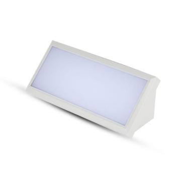 Kültéri LED fali lámpa, 12w, 4000K, természetes fehér, 1250lm, 110°, fehér, CRI>80, IP65, V-TAC, 6814 kép