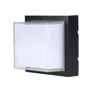 Kültéri LED fali lámpa, 12w, 4000K, természetes fehér, 1280lm, 150°, fekete, CRI>80, IP65, V-TAC, 218544 kép