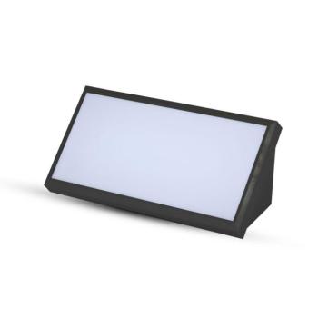 Kültéri LED fali lámpa, 20w, 3000K, meleg fehér, 2045lm, 90°, fekete, CRI>80, IP65, V-TAC, 6810 kép