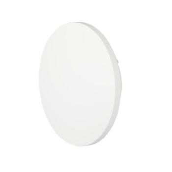 Kültéri LED fali lámpa kerek Bridgelux, 6w, 4000K, természetes fehér, 660lm, 360°, fehér, CRI>80, IP65, V-TAC, 7525 kép