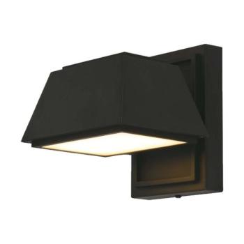 Kültéri LED fali lámpa kétiriányú, 15w, 3000K, meleg fehér, 1950lm, 100°, fekete, CRI>80, IP65, V-TAC, 10564 kép
