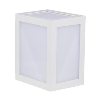 Kültéri LED fali lámpa négyzet alakú, 12w, 3000K, meleg fehér, 1250lm, 170°, fehér, CRI>80, IP65, V-TAC, 218334 kép