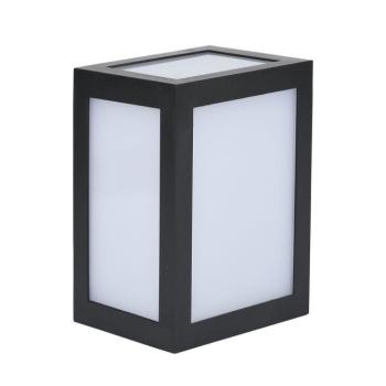 Kültéri LED fali lámpa négyzet alakú, 12w, 4000K, természetes fehér, 1350lm, 170°, fekete, CRI>80, IP65, V-TAC, 218341 kép