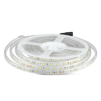 Kültéri LED szalag, 10 w, 6500K, hideg fehér, 830 lm/m, 24V, 120°, CRI>80, IP65, V-TAC, 212564