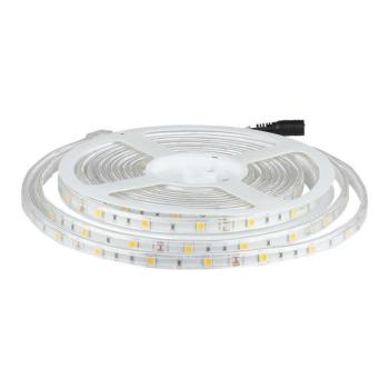 Kültéri LED szalag, 6 w, 3000K, meleg fehér, 500 lm/m, 12V, 120°, CRI>80, IP65, V-TAC, 212145