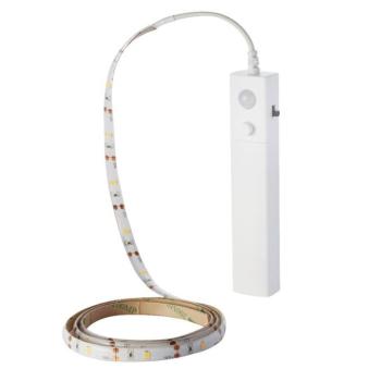 Kültéri LED szalag mozgásérzékelős, 2,4 w, 2700K, meleg fehér, 200 lm/m, 6V, 120°, IP65, V-TAC, 2573