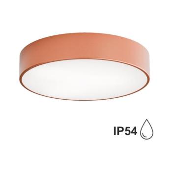 Cleo 400 mennyezeti lámpa, réz, érzékelő, IP54, Ø 40 cm, fém kép