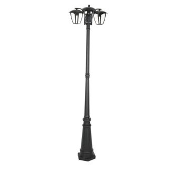 Kültéri oszloplámpa, E27, 300°, fekete, IP44, V-TAC, 7063 kép