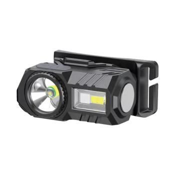 Kültéri újratölthető fejlámpa, 3w, fekete, IP43, V-TAC, 23339