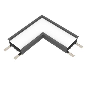 L-CONNECTOR FOR ELMARK PROFILE RECESSED 4000K FEKETE kép