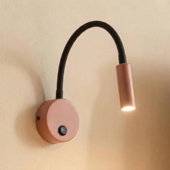 Lagos fali világítás, piros/fekete, G9, magasság 45 cm, fém kép