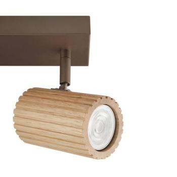Lakewood mennyezeti világítás, fa, hossza 31 cm, 2 izzós kép