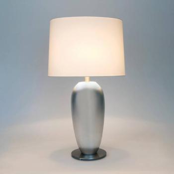 LAMBDA OVAL asztali lámpa, ezüst/ecru, magasság 77 cm, kerámia, E27 kép