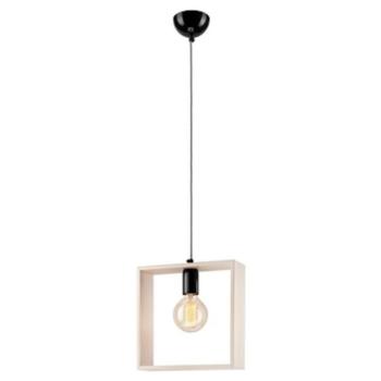 Lamkur 34935 LM-1.4.1 egyizzós függeszték, acél-fa, fehér