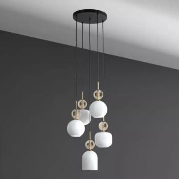 Lámpa SOPHIA COGNAC WHITE 11593 PL5 kép