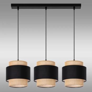 Lámpa W-L 1204/3 JUTE/BLACK LW3 kép