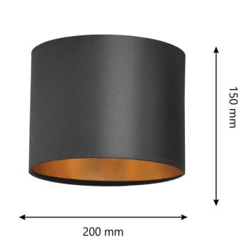 Lámpabúra Alba, Ø 20 cm, E27, fekete/arany kép