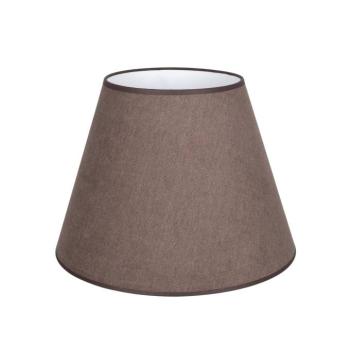 Lámpabúra, barna, magasság 30 cm, textil
