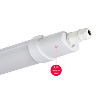 lámpatest LINIX 4000K 45W 5400lm IP65 150cm szürke LITE mozgásérzékelős MV, természetes fehér, CRI≥80, 1563mm, LED line, LL-211612-II-MV kép
