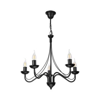 Láncos csillár ANTON 5xE14/15W/230V fekete LM-5.294/CZARNY kép