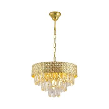 Láncos csillár CHARLIZE 4xE14/10W/230V aranyszínű ML0190 kép