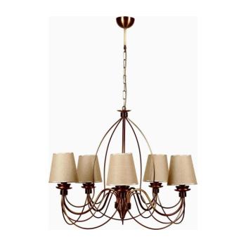 Láncos csillár CLASSIC 5xE14/40W/230V bronz/bézs 846STL1469 kép