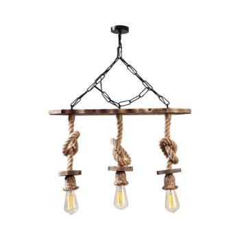 Láncos csillár EREBOS 3xE27/40W/230V barna 521SHN3122 kép