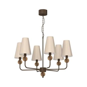 Láncos csillár GRENADA 6xE14/15W/230V bézs 9071 kép