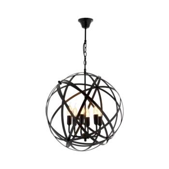Láncos csillár IRONBALL 6xE27/40W/230V fekete 683AVN1394 kép