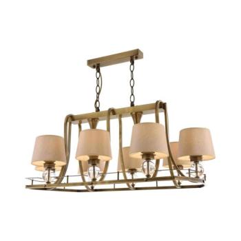 Láncos csillár NARA 6xE27/40W/230V sárgaréz 301AUR1114 kép
