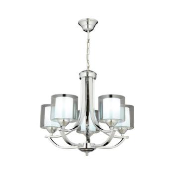 Láncos csillár NOVARA 5xE27/40W/230V fényes króm 683AVN1434 kép