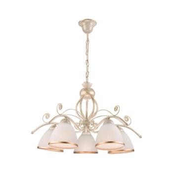 Láncos csillár RETRO II 5xE27/60W/230V fehér patina LM 5.51 kép