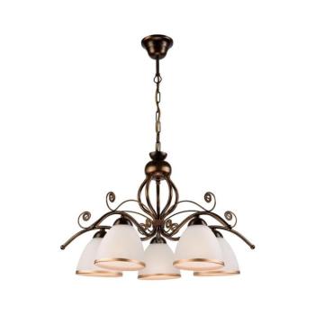 Láncos csillár RETRO II 5xE27/60W/230V fekete patina LM 5.51/black kép