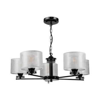 Láncos csillár ROSA 5xE27/60W/230V fekete/szürke LM-5.8/ CZARNY kép