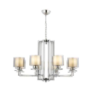 Láncos csillár VARANA 8xE27/40W/230V fényes króm 301AUR1190 kép