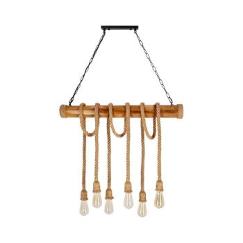 Láncos csillár VINT 6xE27/40W/230V bambusz 36-28693 kép