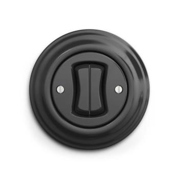 lap - Retro dupla nyomógomb antracit kerettel KA0043+KA0101 kép