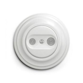 lap - Retro előfizetői aljzat TV+R (végzáró) hófehér kerettel KA0151+KA0154 kép
