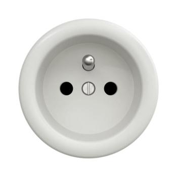 lap - Retro keret nélküli fali dugalj 230 V, kerámiafehér K/ZF kép