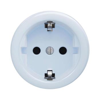 lap - Retro keret nélküli háztartási SCHUKO aljzat 230V/16A kék M/ZS kép
